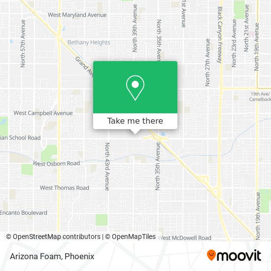 Arizona Foam map