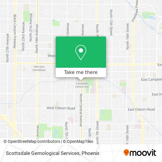 Mapa de Scottsdale Gemological Services