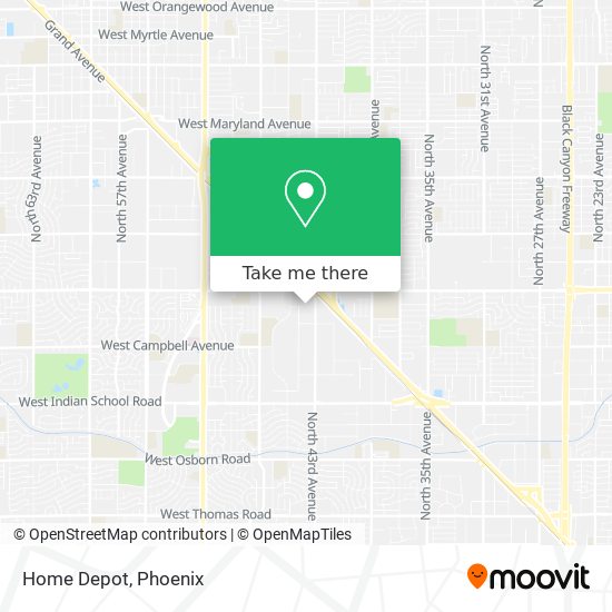 Home Depot map