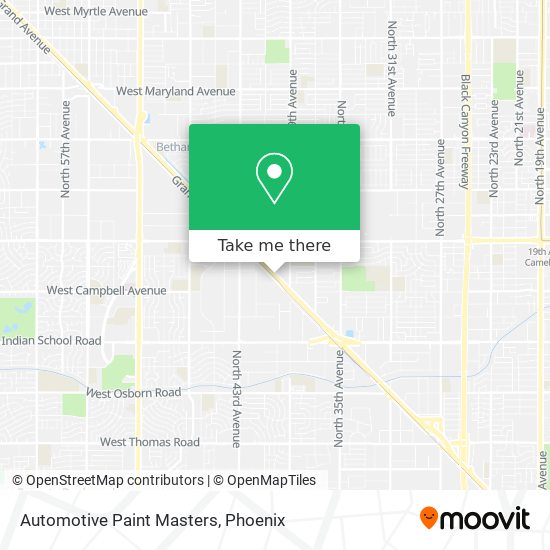 Automotive Paint Masters map