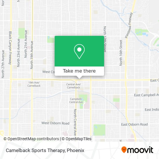 Camelback Sports Therapy map