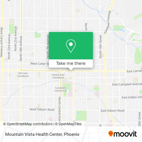 Mountain Vista Health Center map
