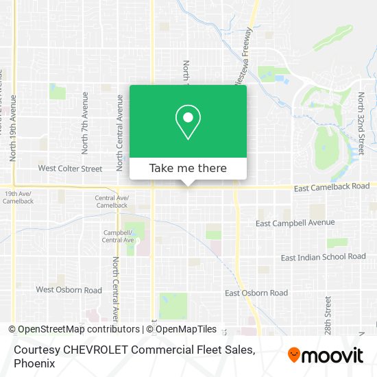 Mapa de Courtesy CHEVROLET Commercial Fleet Sales