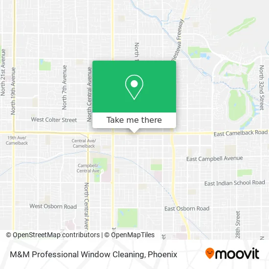 M&M Professional Window Cleaning map
