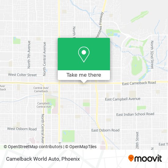 Mapa de Camelback World Auto