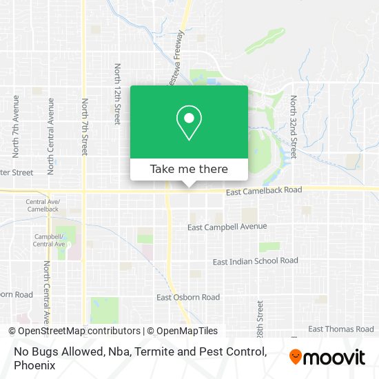 No Bugs Allowed, Nba, Termite and Pest Control map