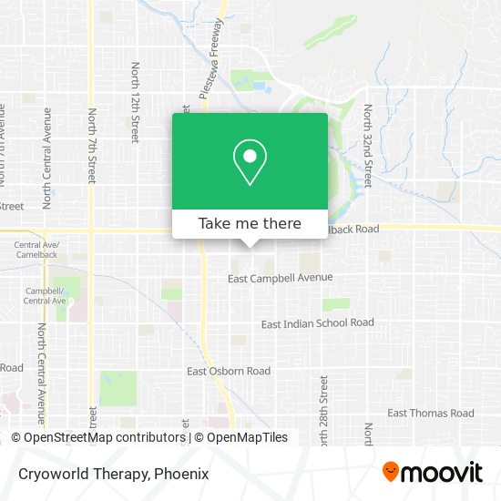 Cryoworld Therapy map