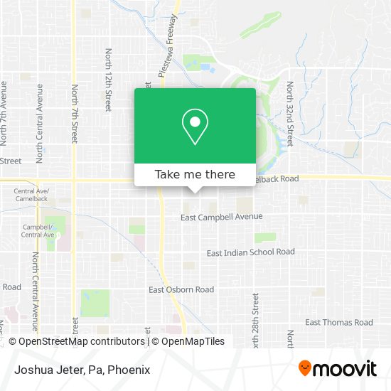 Mapa de Joshua Jeter, Pa