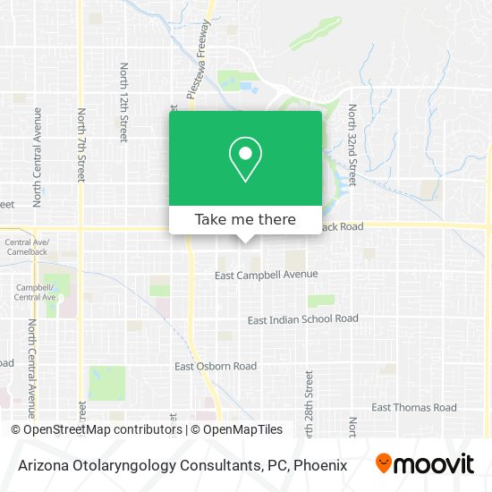 Mapa de Arizona Otolaryngology Consultants, PC