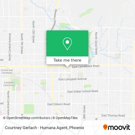 Mapa de Courtney Gerlach - Humana Agent