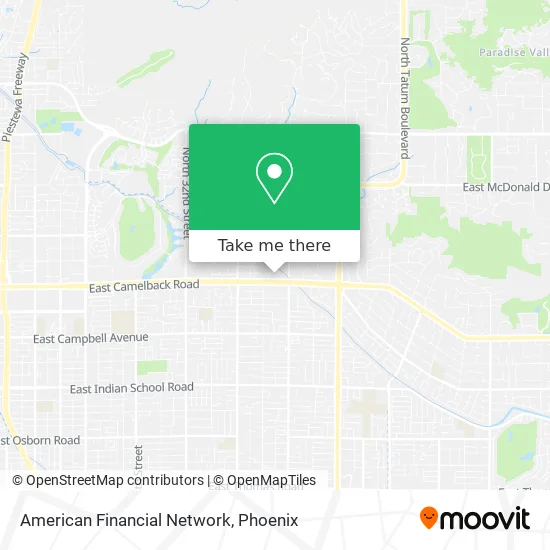 American Financial Network map