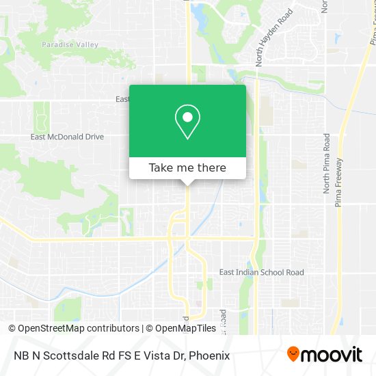 Mapa de NB N Scottsdale Rd FS E Vista Dr
