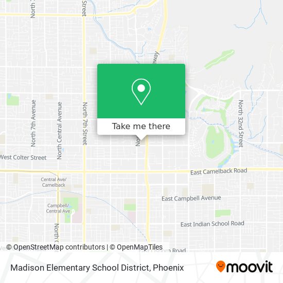 Mapa de Madison Elementary School District