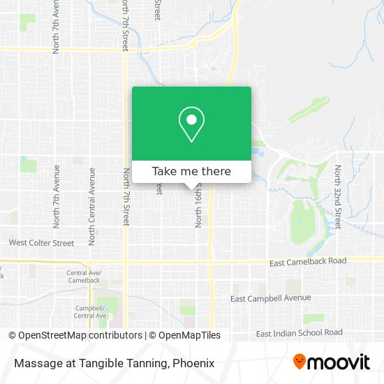 Massage at Tangible Tanning map