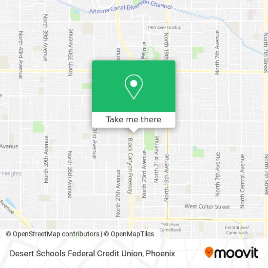 Mapa de Desert Schools Federal Credit Union