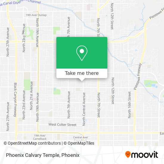 Mapa de Phoenix Calvary Temple