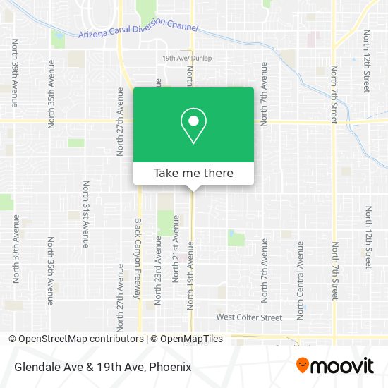 Mapa de Glendale Ave & 19th Ave