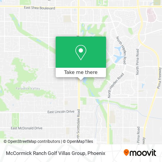 McCormick Ranch Golf Villas Group map