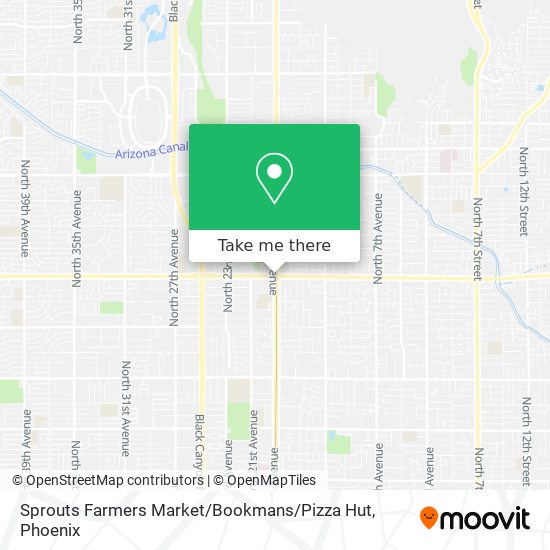 Sprouts Farmers Market / Bookmans / Pizza Hut map