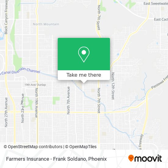 Mapa de Farmers Insurance - Frank Soldano