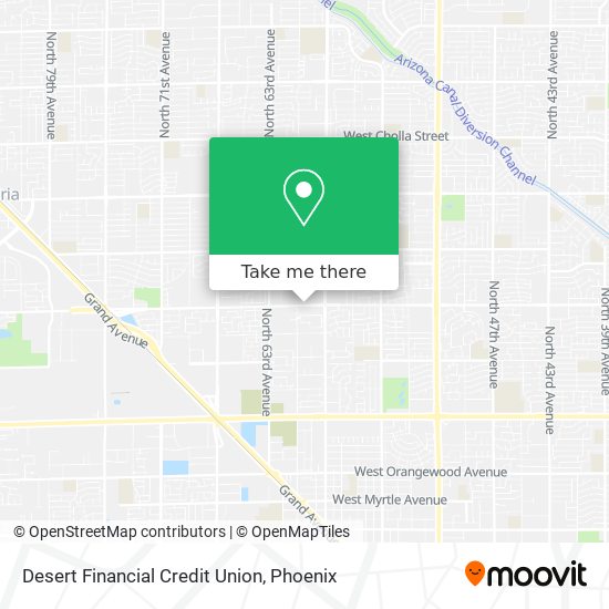 Desert Financial Credit Union map