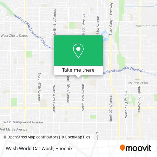 Wash World Car Wash map