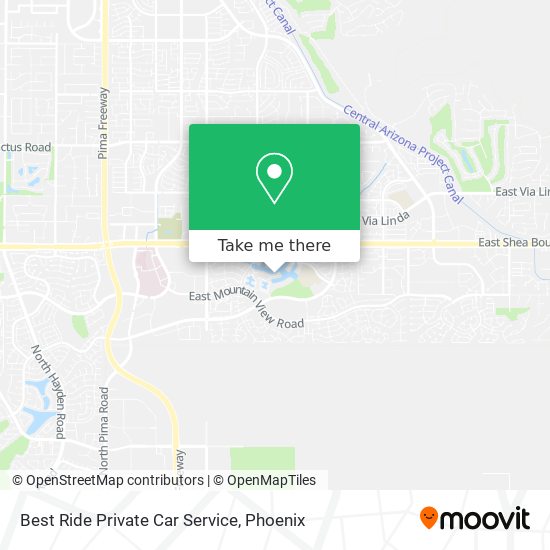 Best Ride Private Car Service map