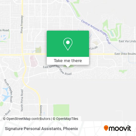 Signature Personal Assistants map