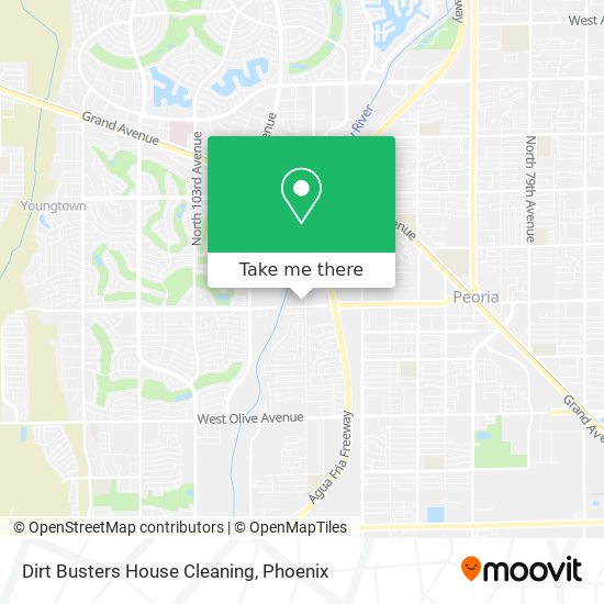 Dirt Busters House Cleaning map