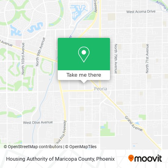 Mapa de Housing Authority of Maricopa County