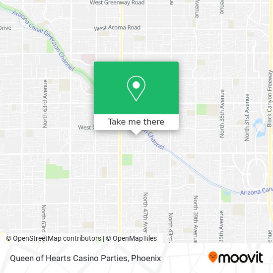 Queen of Hearts Casino Parties map