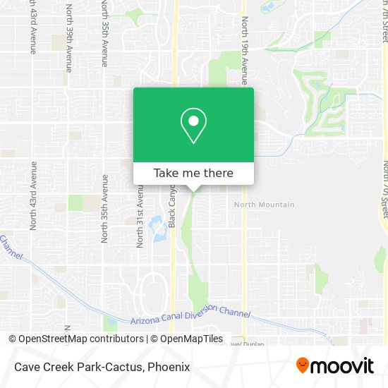 Mapa de Cave Creek Park-Cactus