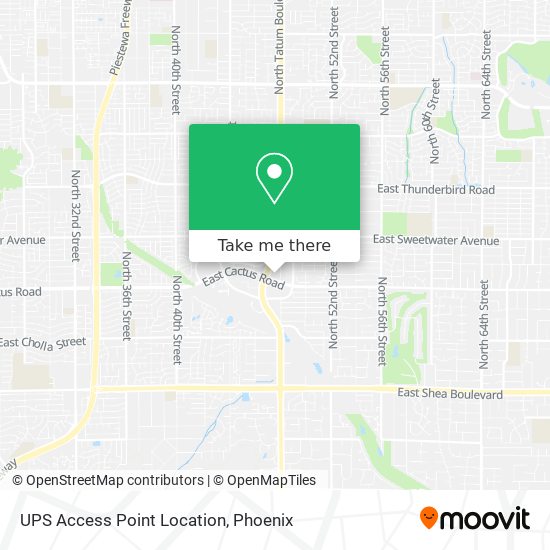 UPS Access Point Location map