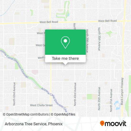 Mapa de Arborzona Tree Service