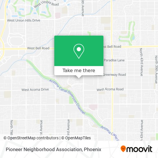 Mapa de Pioneer Neighborhood Association