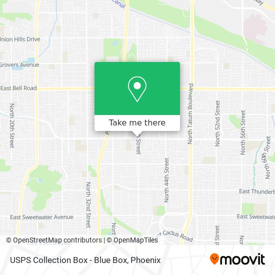 USPS Collection Box - Blue Box map