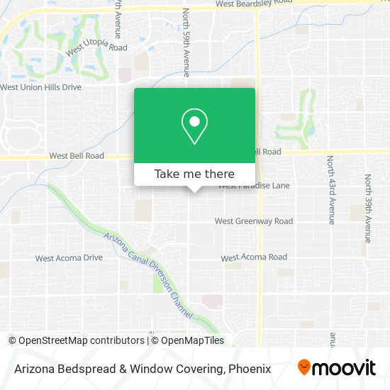 Arizona Bedspread & Window Covering map