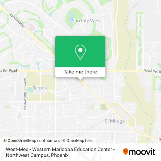 Mapa de West-Mec - Western Maricopa Education Center - Northwest Campus