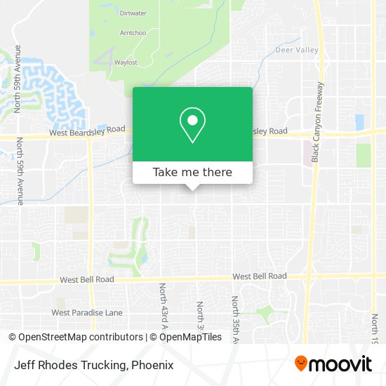 Jeff Rhodes Trucking map