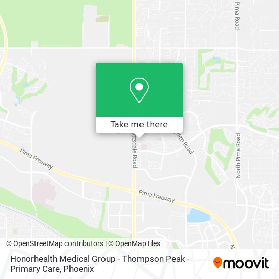 Mapa de Honorhealth Medical Group - Thompson Peak - Primary Care