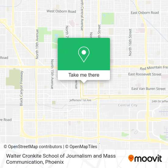 Walter Cronkite School of Journalism and Mass Communication map