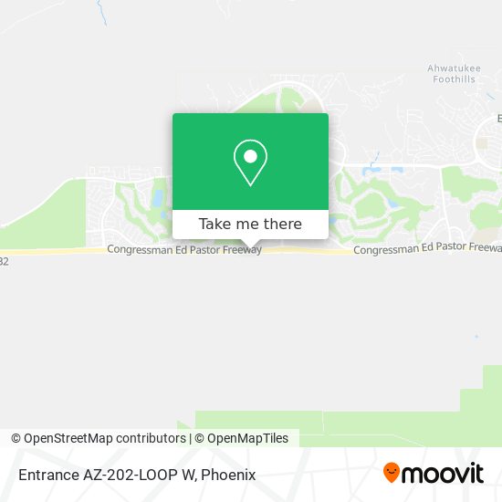 Entrance AZ-202-LOOP W map