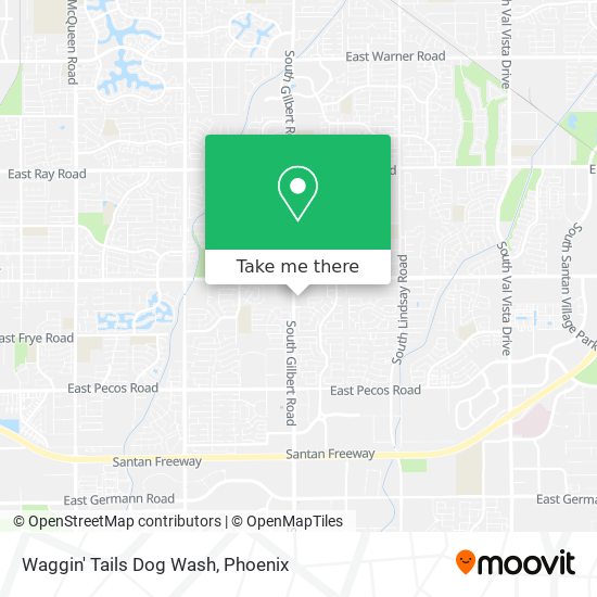 Waggin' Tails Dog Wash map