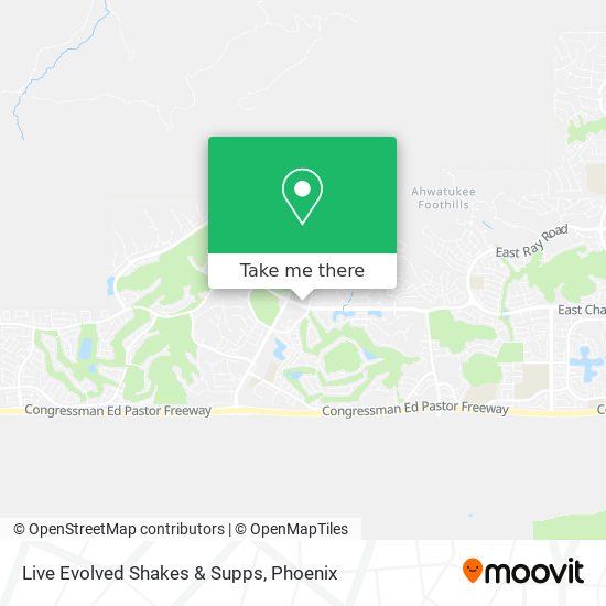 Mapa de Live Evolved Shakes & Supps