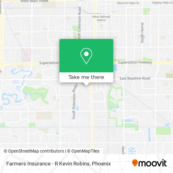 Mapa de Farmers Insurance - R Kevin Robins