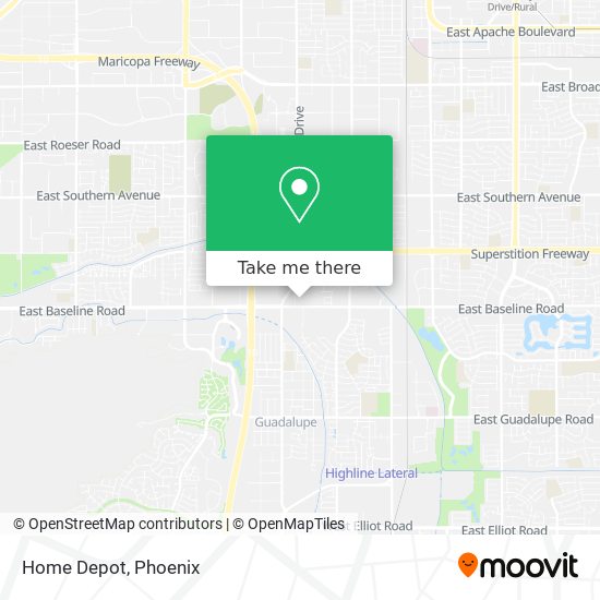 Home Depot map