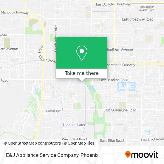 E&J Appliance Service Company map