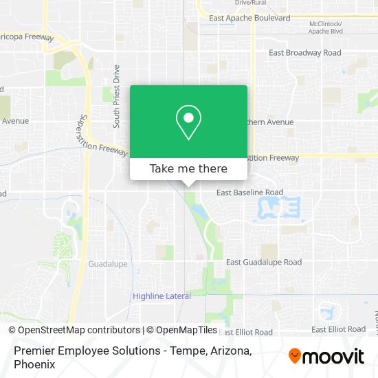 Premier Employee Solutions - Tempe, Arizona map