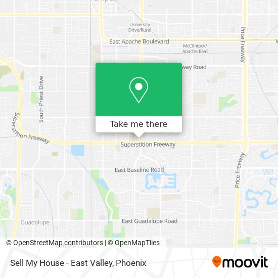 Sell My House - East Valley map