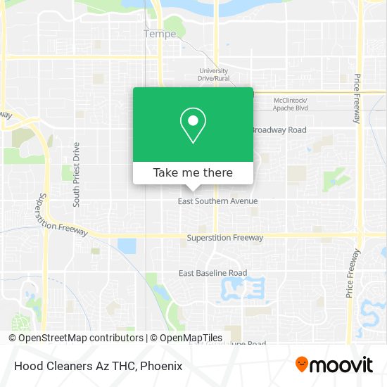 Hood Cleaners Az THC map